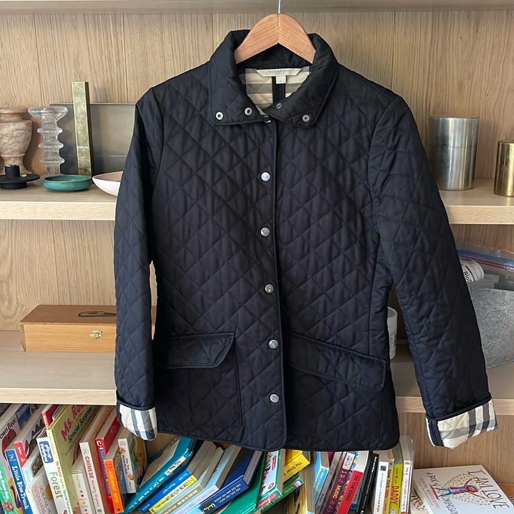 Burberry Brit Quilted Jacket Black size small